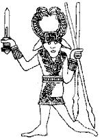 Wotan's Man w/Spears and Sword